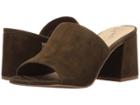 Seychelles Commute (olive Suede) Women's Clog/mule Shoes
