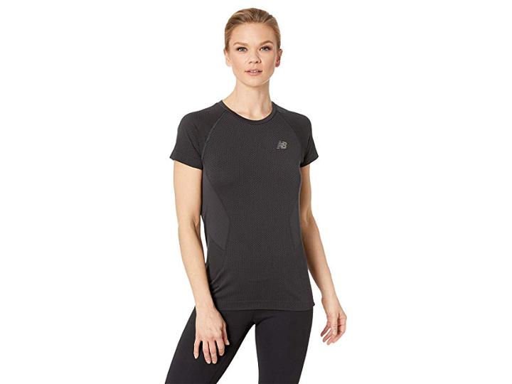 New Balance Aericore Short Sleeve (black) Women's Clothing