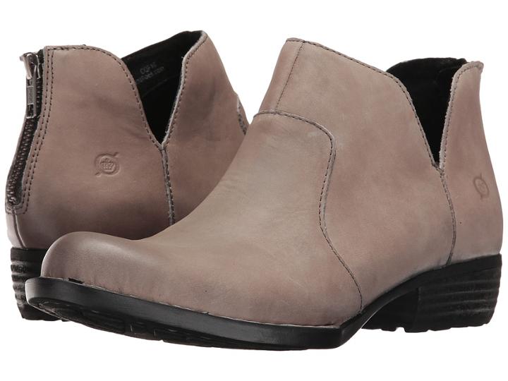Born Kerri (cenere Full Grain Leather) Women's Dress Zip Boots