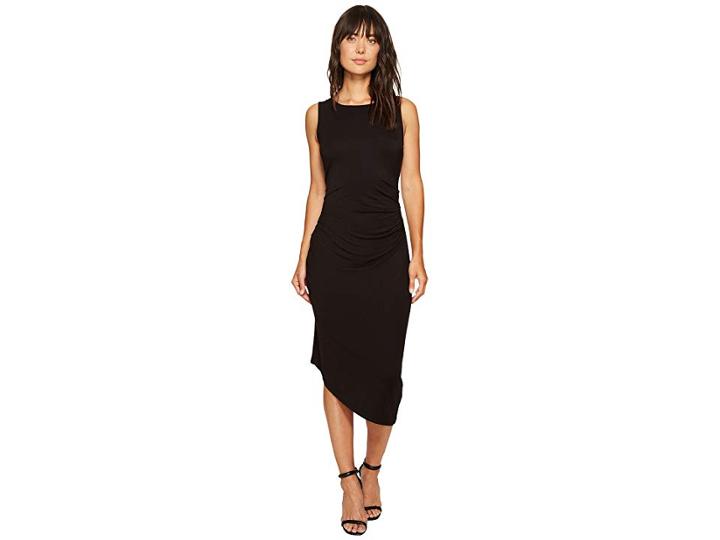 Calvin Klein Sleeveless Side Ruched Dress (black) Women's Dress