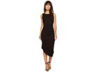Calvin Klein Sleeveless Side Ruched Dress (black) Women's Dress