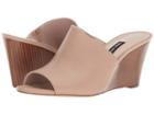 Nine West Janissah Slide Sandal (light Natural Leather) Women's Shoes