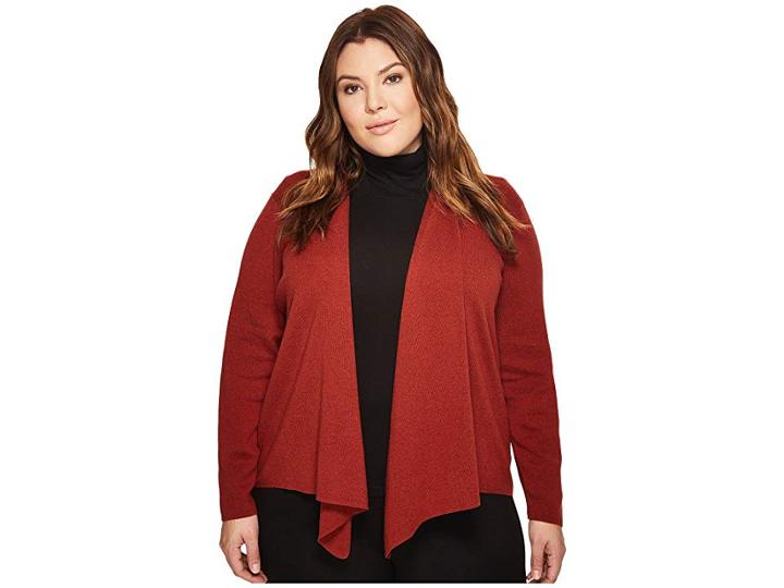 Nic+zoe Plus Size 4-way Cardy (tamarind) Women's Sweater