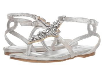 Badgley Mischka Kids Cara Barstow (little Kid/big Kid) (light Silver) Girls Shoes