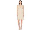 M Missoni Solid Rib Stitch V-neck Dress (nude) Women's Dress