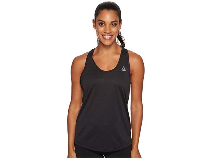 Reebok Mesh Back Tank (black) Women's Workout