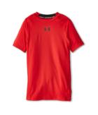 Under Armour Kids Heatgear(r) Armour(r) Fitted S/s Tee (big Kids) (red/black/black) Boy's Workout