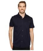 Calvin Klein Coatfront Polo (cadet Navy) Men's Clothing