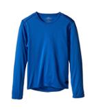 Hot Chillys Kids Peach Crewneck (little Kids/big Kids) (vivid Blue) Kid's Sweater