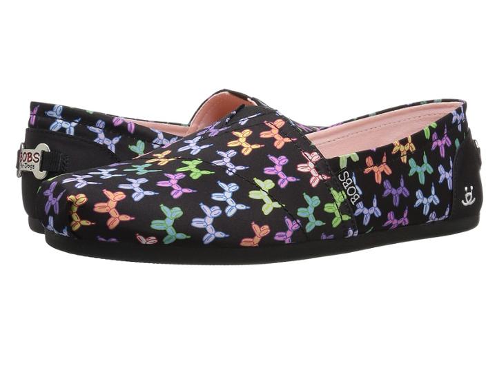 Bobs From Skechers Bobs Plush (black/multi) Women's Shoes