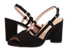 French Sole Berry (black Suede) Women's Sling Back Shoes