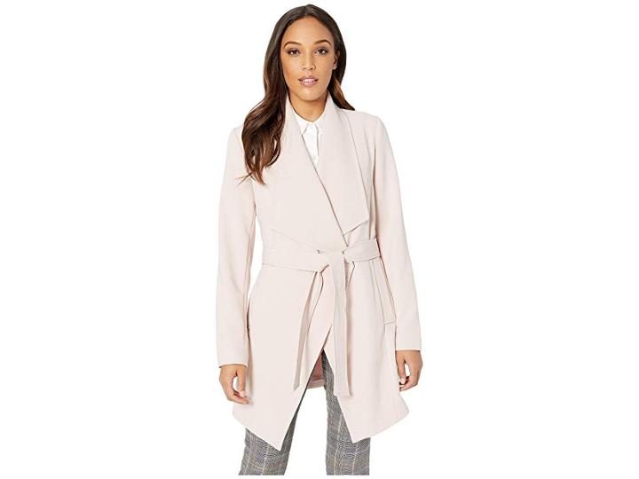 Tahari Shawl Collar Wrap Coat (aura) Women's Coat