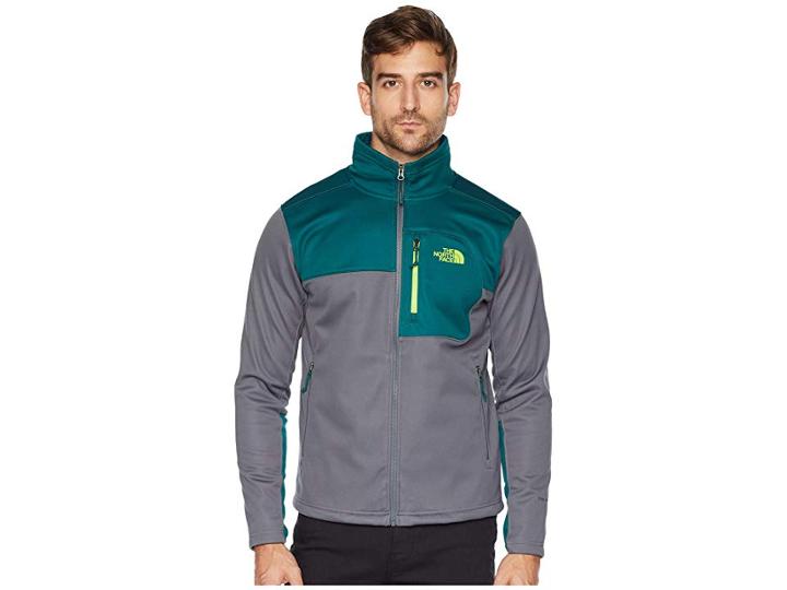 The North Face Apex Risor Jacket (vanadis Grey/botanical Garden Green) Men's Coat
