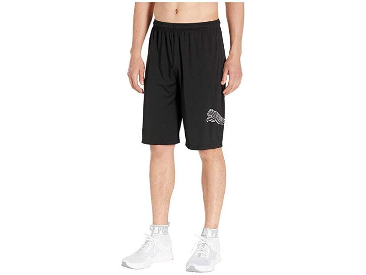 Puma 10 Inches Tec Sport Cat Shorts (puma Black/white) Men's Shorts