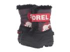 Sorel Kids Snow Commandertm (toddler) (dark Grey/bright Red) Kids Shoes