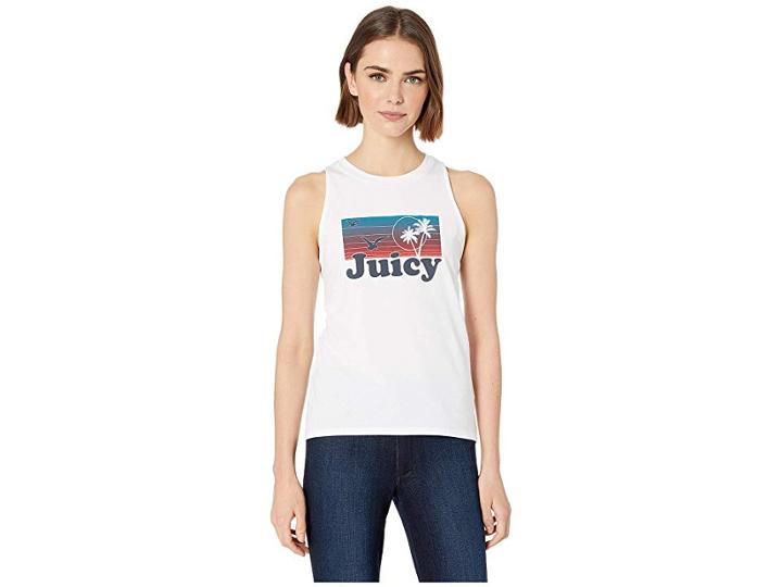 Juicy Couture Juicy Sunset Tank (white) Women's Clothing