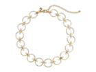 Rebecca Minkoff Encircled Floating Pearls Choker (gold/pearl) Necklace