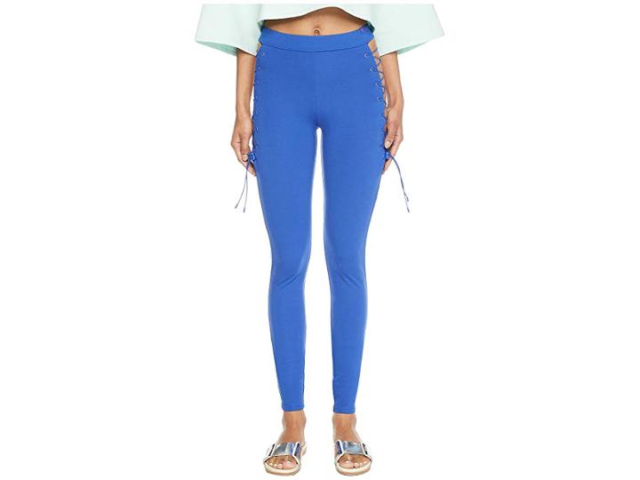 Puma Puma X Fenty By Rihanna Side Lace Leggings (dazzling Blue) Women's Casual Pants