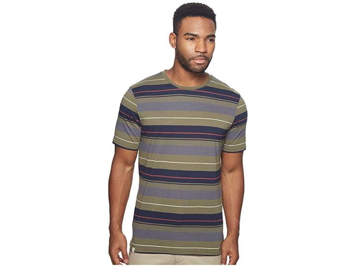 Captain Fin Wagoneer Short Sleeve Knit (olive) Men's Clothing