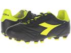 Diadora Brasil K Plus Mg 14 (black/yellow Fluo) Men's Soccer Shoes