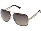 Guess Gf5024 (satin Gold/brown Gradient/light Flash Lens) Fashion Sunglasses