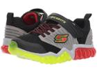Skechers Kids Rapid Flash 90720l Lights (little Kid/big Kid) (black/gray/red) Boy's Shoes