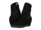 Amiana 15-a5370 (little Kid/big Kid/adult) (black Suede Fabric) Girl's Shoes
