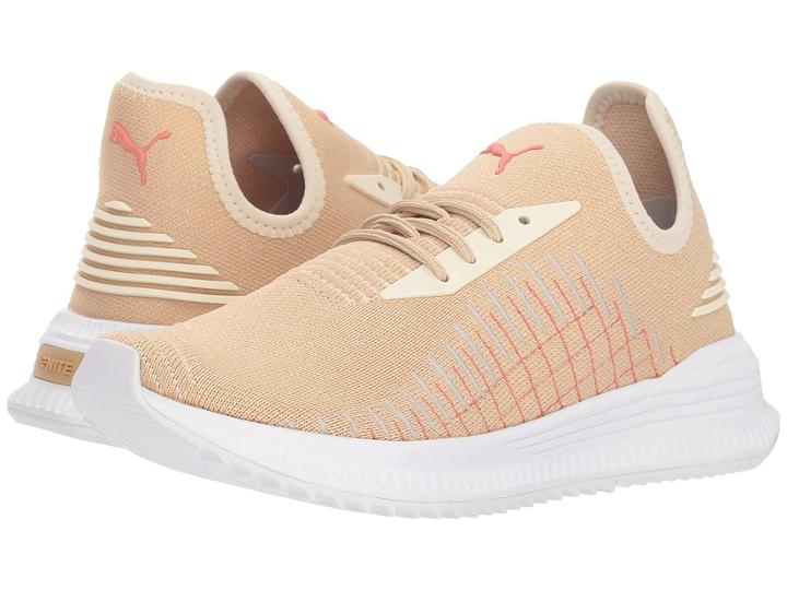 Puma Avid Evoknit (pebble/birch/puma White) Women's Lace Up Casual Shoes
