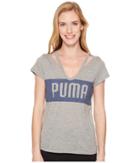 Puma Spark Tee (medium Gray Heather) Women's T Shirt