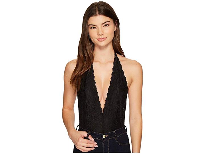 Free People Avery Bodysuit (black) Women's Jumpsuit & Rompers One Piece