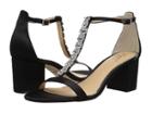 Jewel Badgley Mischka Lindsey (black Satin) Women's Shoes