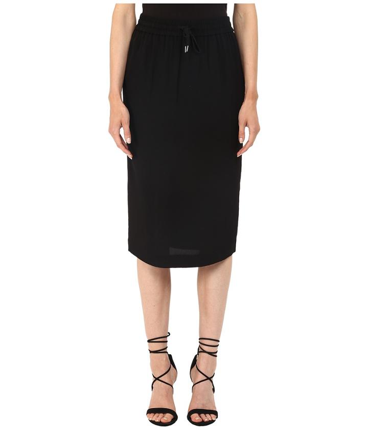 Mcq Drawstring Skirt (black) Women's Skirt