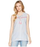 Fresh Produce Arianna High-low Tank Top (blue) Women's Sleeveless