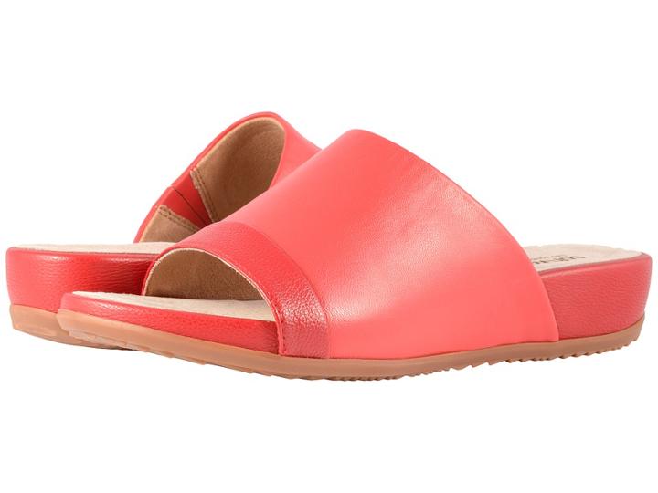 Softwalk Del Mar (red/dark Red Soft Leather) Women's Sandals