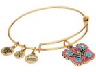 Alex And Ani Wonder Woman, Peace Love Bangle (rafaelian Gold) Bracelet