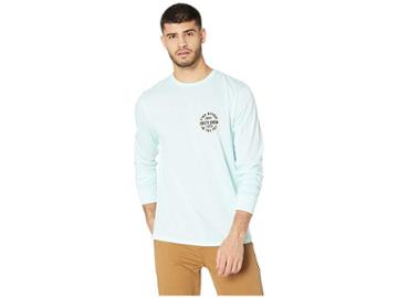 Salty Crew Twin Fin Long Sleeve Tech Shirt (aqua) Men's T Shirt