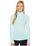 Under Armour Threadborne Train Twist 1/2 Zip (blue Infinity/steel) Women's Clothing