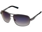 Guess Gf5021 (shiny Gunmetal/blue Flash Lens) Fashion Sunglasses