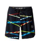 Vissla Kids Chopsticks Four-way Stretch Boardshorts 17 (big Kids) (black) Boy's Swimwear