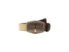 M&f Western Embossed Tabs/copper Buckle (tan) Men's Belts