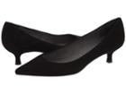 Stuart Weitzman Poco (black Suede) Women's Slip-on Dress Shoes