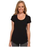 Lucy S/s Workout Tee (lucy Black) Women's Workout