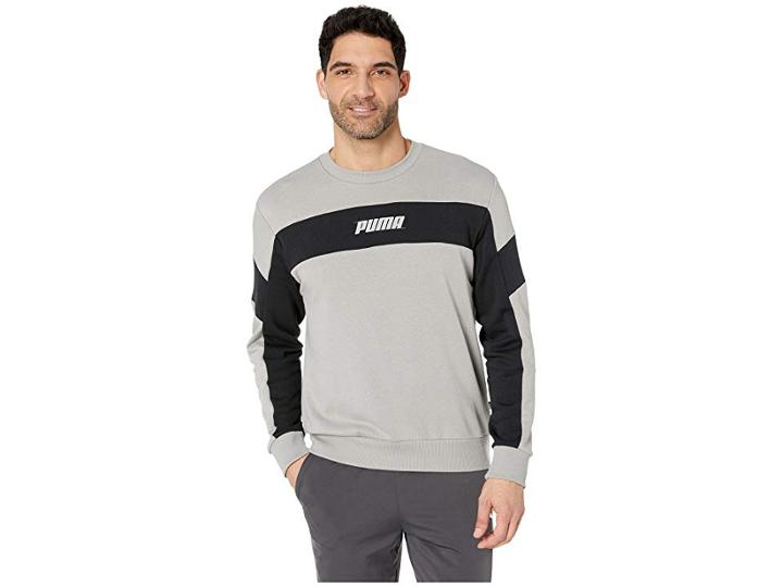 Puma Rebel Crew Tr (limestone) Men's Clothing
