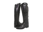 Frye Riding Back Zip (black Leather) Women's Zip Boots