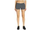 Asics Run Silver Split Shorts (dark Grey) Women's Shorts