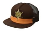 San Diego Hat Company Kids Sheriff Trucker (little Kids/big Kids) (brown) Caps