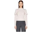 Kate Spade New York So Foxy Ruffle Studded Sweater (rose Dew) Women's Sweater