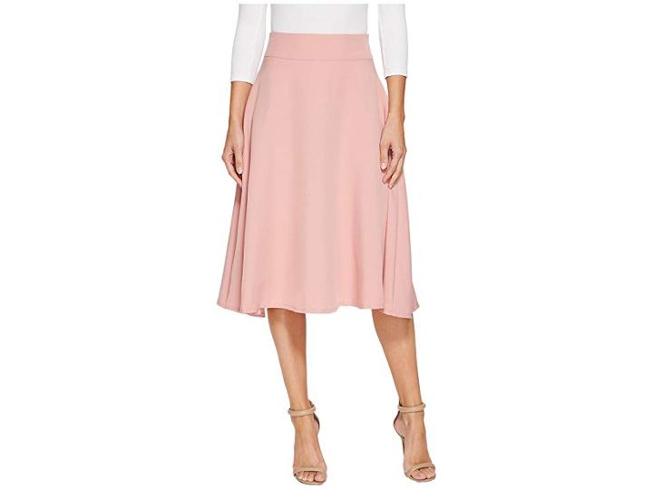 Unique Vintage Vivian Swing Skirt (rose) Women's Skirt
