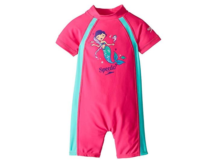 Speedo Kids Bts Sun Suit (infant/toddler) (pink) Kid's Swimsuits One Piece