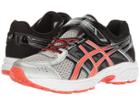 Asics Kids Gel-contend 4 Ps (toddler/little Kid) (silver/cherry Tomato/black) Boys Shoes